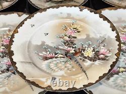 31 Piece JAPANESE SATSUMA TEA SET + Gold Leaf Sheets + 1919 Receipt ANTIQUE VGC