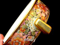 5 1/2 D MARKED Satsuma Gyozan JAPANESE TAISHO SATSUMA THOUSAND FLOWER BOX