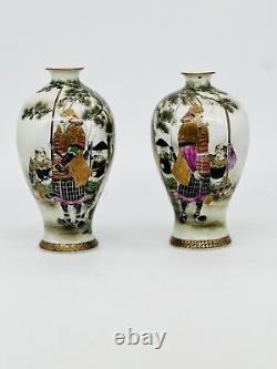 A exceptional pair of Japanese Arita Porcelain Vases. Meiji. Kutani, Satsuma, Imari