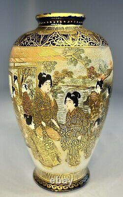 Antique 19th Century Japanese Imperial Satsuma Vase Signed