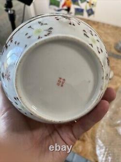 Antique IMURA HIKOJIROU Japanese Satsuma Porcelain Landscape Tea Set X19 c1890