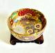 Antique Japanese Meiji Mille Fleur Satsuma Marked Hand Painted Enamel Gol Bowl