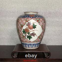 Antique Japanese Meiji Period Satsuma Imari Kutani Porcelain Jar Vase