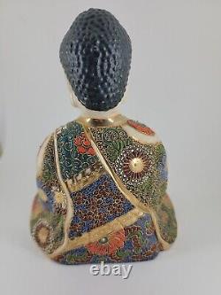 Antique Japanese Porcelain Buddha Satsuma Buda Figure Superb 7