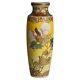 Antique Japanese Satsuma Meiji Floral & Gilt Decorated Porcelain Vase C1910