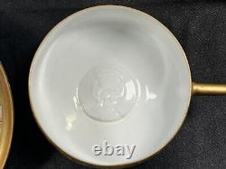 Antique Japanese Satsuma Millefleur Thousand Flowers Cup & Saucer Lithopane