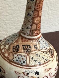 Antique Japanese Satsuma Miniature Porcelain Vase Meiji period 5