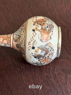 Antique Japanese Satsuma Miniature Porcelain Vase Meiji period 5