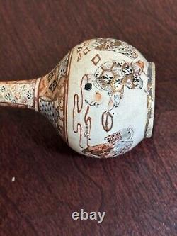 Antique Japanese Satsuma Miniature Porcelain Vase Meiji period 5