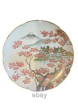 Antique Japanese Satsuma Plate Vintage Hand-Painted Collectible Plate