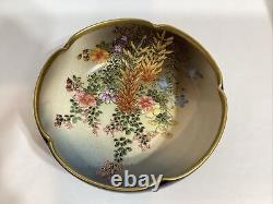 Antique Japanese Satsuma Porcelain Bowl signed Koshida