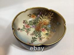 Antique Japanese Satsuma Porcelain Bowl signed Koshida