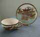 Antique Japanese Satsuma Shimazu Kyokuzan High Quality Cup & Saucer, Exc