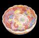 Antique Japanese Satsuma Thousand Flowers Scalloped Enamel Bowl Cup Signed 3