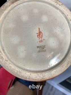 Antique Japanese Satsuma VaseCirca 1900-1940 Earthenware Pottery Originated 17th