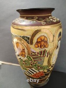 Antique Japanese Satsuma vase. 1868-1912. Not a modern copy. Hand-painted, unique