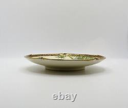 Antique Late 19th C. Hand Painted Japanese Satsuma Porcelain Plate Koshida