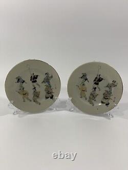 Antique Late 19th Century Japanese Satsuma Meiji Period Side Plates