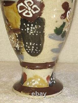 Antique Meiji Japanese Satsuma Samurai Warrior Urn Vase Kinkozan Quality Urn