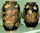 Antique Pair Japanese Satsuma Vases circa 1900