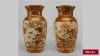 Antique Pair Of Oriental Japanese 19th Cent Small Satsuma