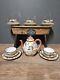 Antique Satsuma Japanese Porcelain Signed Hand Painted Gold Tea And Cake Set