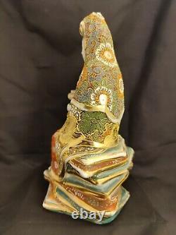 Antique Satsuma Kannon/Guanyin Goddess Of Mercy Japanese Statue Figurine 10