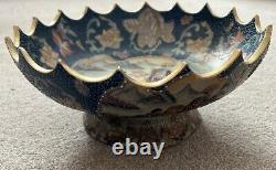 Antique Satsuma Shimazu Clan Mark Late Meiji Period. Footed Bowl