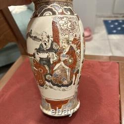 Antique Satsuma Vase Nicely Decorated Unsigned