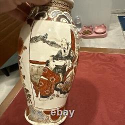 Antique Satsuma Vase Nicely Decorated Unsigned