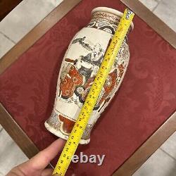 Antique Satsuma Vase Nicely Decorated Unsigned