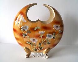 Antique Satsuma Vase Rare 1900-1920 Hand Painted Japanese Art Interior Deco Gift