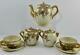 Antique Satsuma Wisteria Tea Pot, Creamer & Sugar and 2 Cups & Saucers Signed