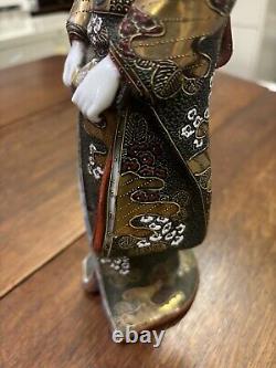 Antique/Vintage Japanese Satsuma Hand Painted Porcelain Geisha Girl Figurine 12