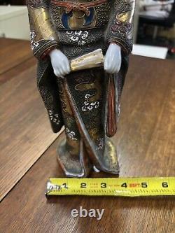 Antique/Vintage Japanese Satsuma Hand Painted Porcelain Geisha Girl Figurine 12