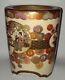 Antique Vintage Japanese Satsuma Pottery 3 Legged Pot Scenic Panels No Lid