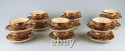 Antique rare Japanese Satsuma tea set for 12 person with provenance