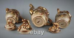 Antique rare Japanese Satsuma tea set for 12 person with provenance