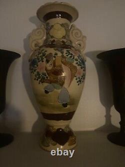 Antique satsuma vase