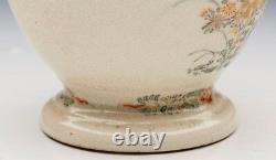 Antique/vintage Japanese Satsuma Lidded Jar With Phoenix Bird