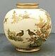 Beautiful Japanese Meiji Satsuma Vase with Birds