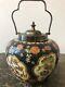 Beautiful Japanese Satsuma Biscuit Barrel / Ginger Jar Early 20th Century