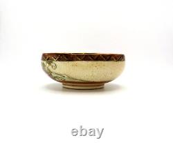 Good Quality Antique Taisho Period Small Satsuma Pottery Bowl Marked Omura