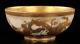 Japanese Antique Satsuma Bowl Precise Drawings Meiji Period