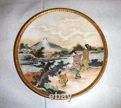 Japanese Antique Satsuma plate by Kinkozan circa 1880