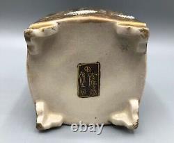 Japanese Meiji Period Satsuma Lidded Jar, Kannon & Immortals