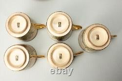 Japanese Satsuma Cups And Saucers Signed Choshuzan