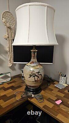 Japanese Satsuma Lamp / Refer To Description