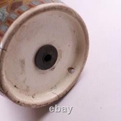 Japanese Satsuma Pottery Vase Lamp Base h25cm Circa 1800s