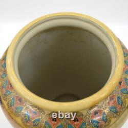 Japanese Satsuma Vase Meiji Era Ware Porcelain Size 35-24cm Edo beauty Antique